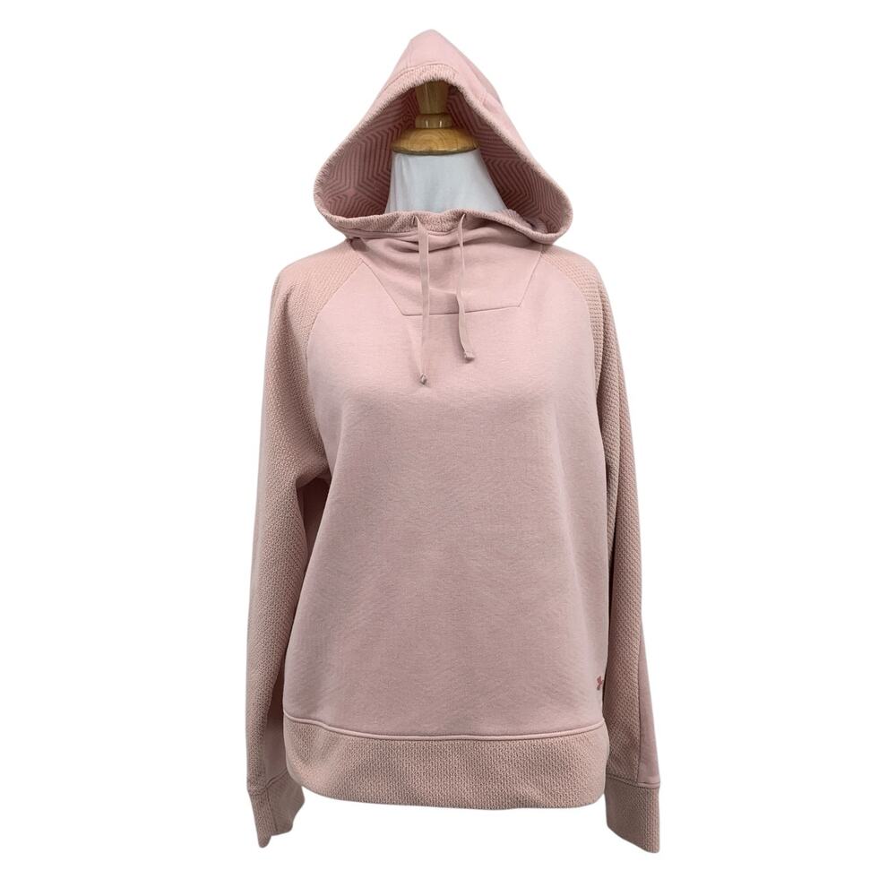 Under Armour Sweatshirt Womens M‎ Medium Bellini Loose ColdGear Fleece Hoodie